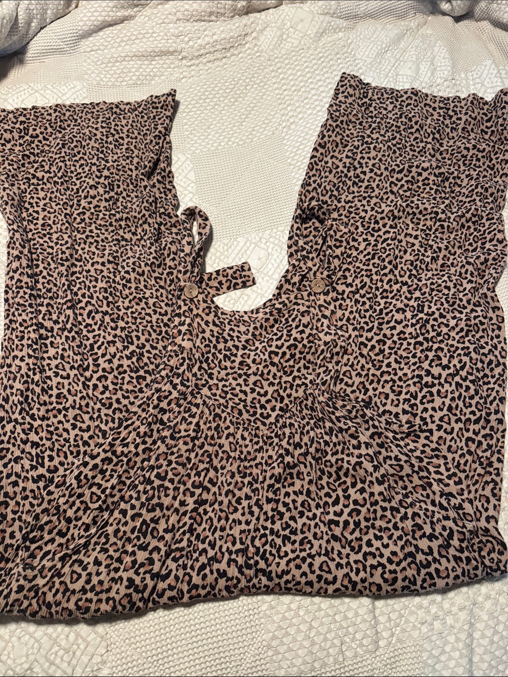 JODIFL Leopard Print jump suit  - Beige and Black